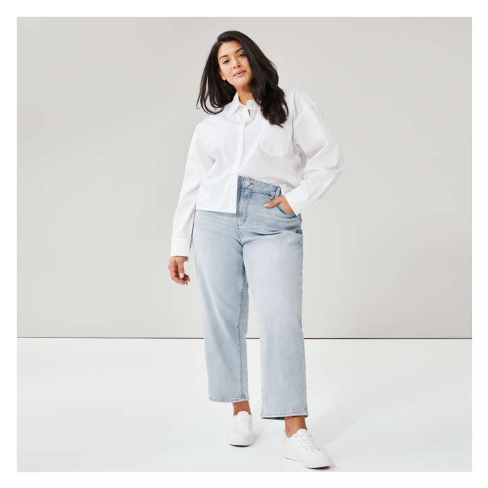 Women+ Light Wash Relaxed Fit Jean